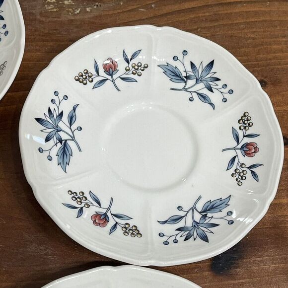 Wedgwood Williamsburg Potpourri 5 Piece Tea/Coffee Saucer Plate - Picture 3 of 12